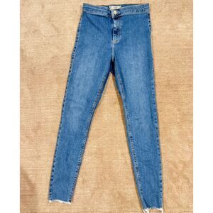 Womens Blue Denim Skinny Jeans